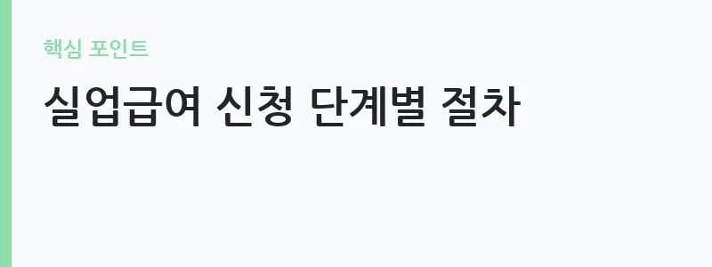 2026 정부지원금 신청 자격 총정리 — 실업급여 신청 단계별 절차