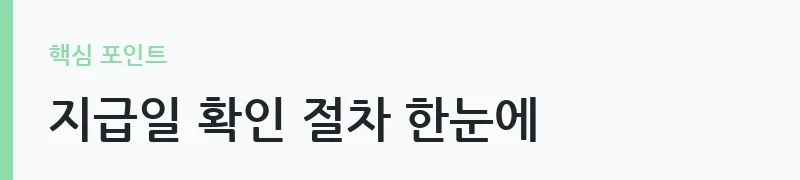 2025년 귀속 근로장려금 지급일 조회 안내 — 지급일 확인 절차 한눈에