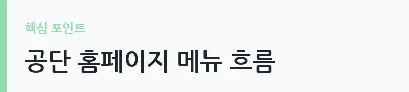건강보험료 환급금 조회 방법 안내 — 공단 홈페이지 메뉴 흐름